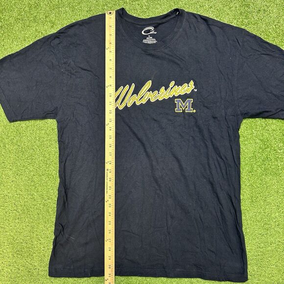 MICHIGAN WOLVERINES EMBROIDERED SPELLOUT T SHIRT MENS XL 90s VINTAGE - Picture 3 of 5